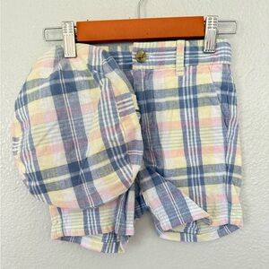 Janie and Jack Toddler Boy Spring Summer Shorts with Hat